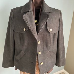 Jacket coat wool. Evan Picone.